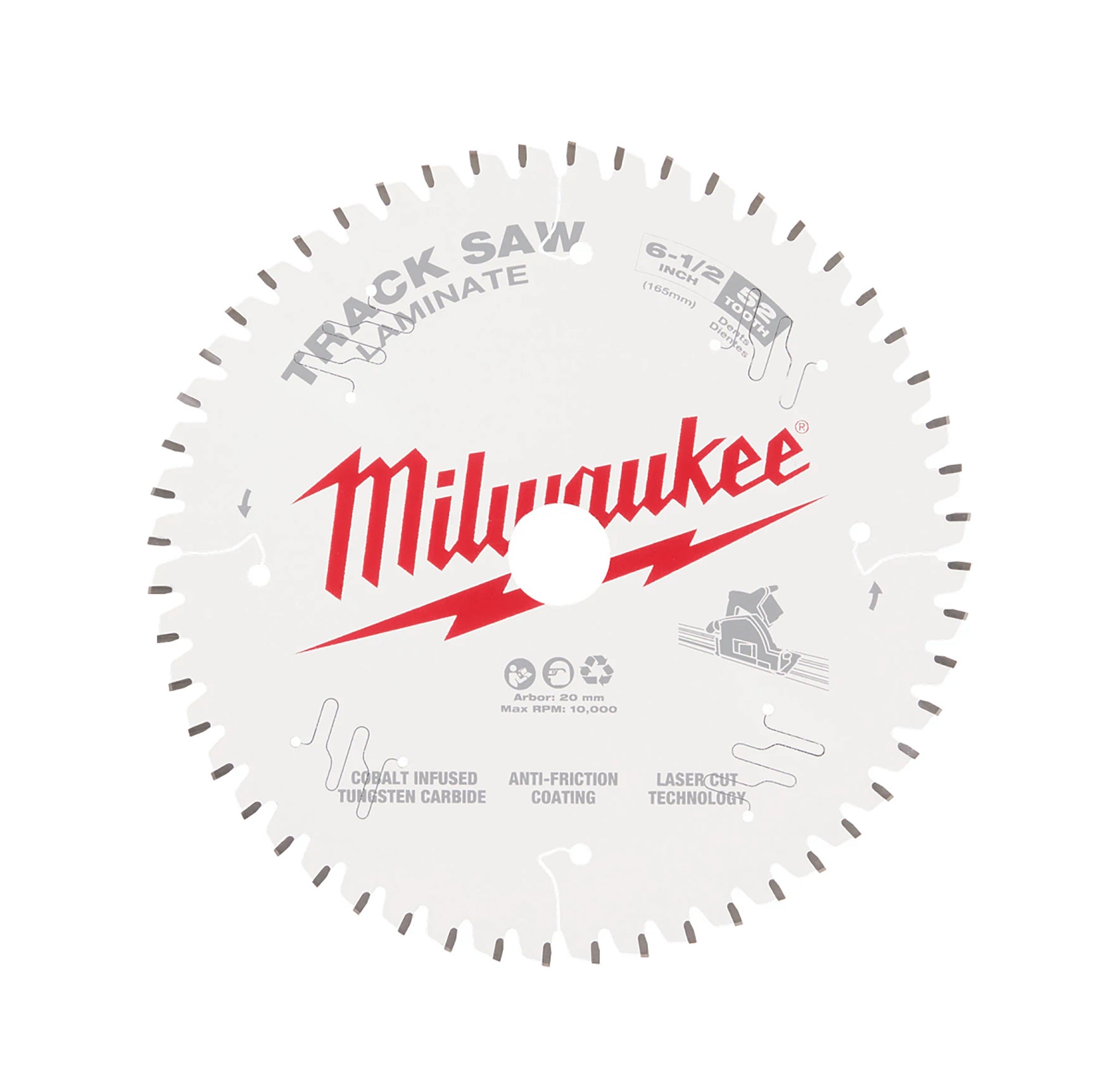 Milwaukee 48-40-0643 Track Saw Laminate Saw Blade 6-1/2"x52T