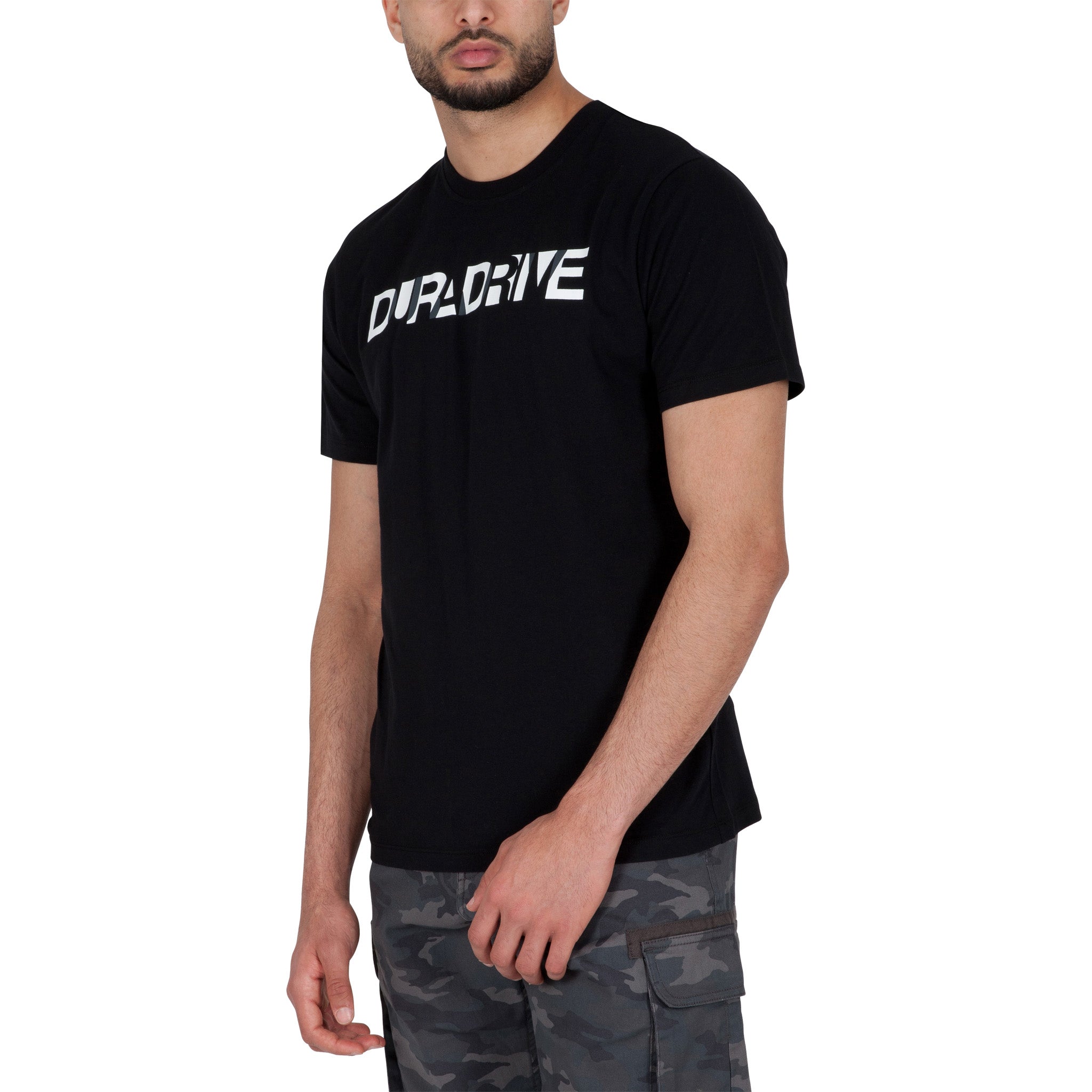＜Are You Different×6＞ROKUAYD PINCH TEE S Duradrive Overlap Print Short Sleeve Crew Neck T-shirt