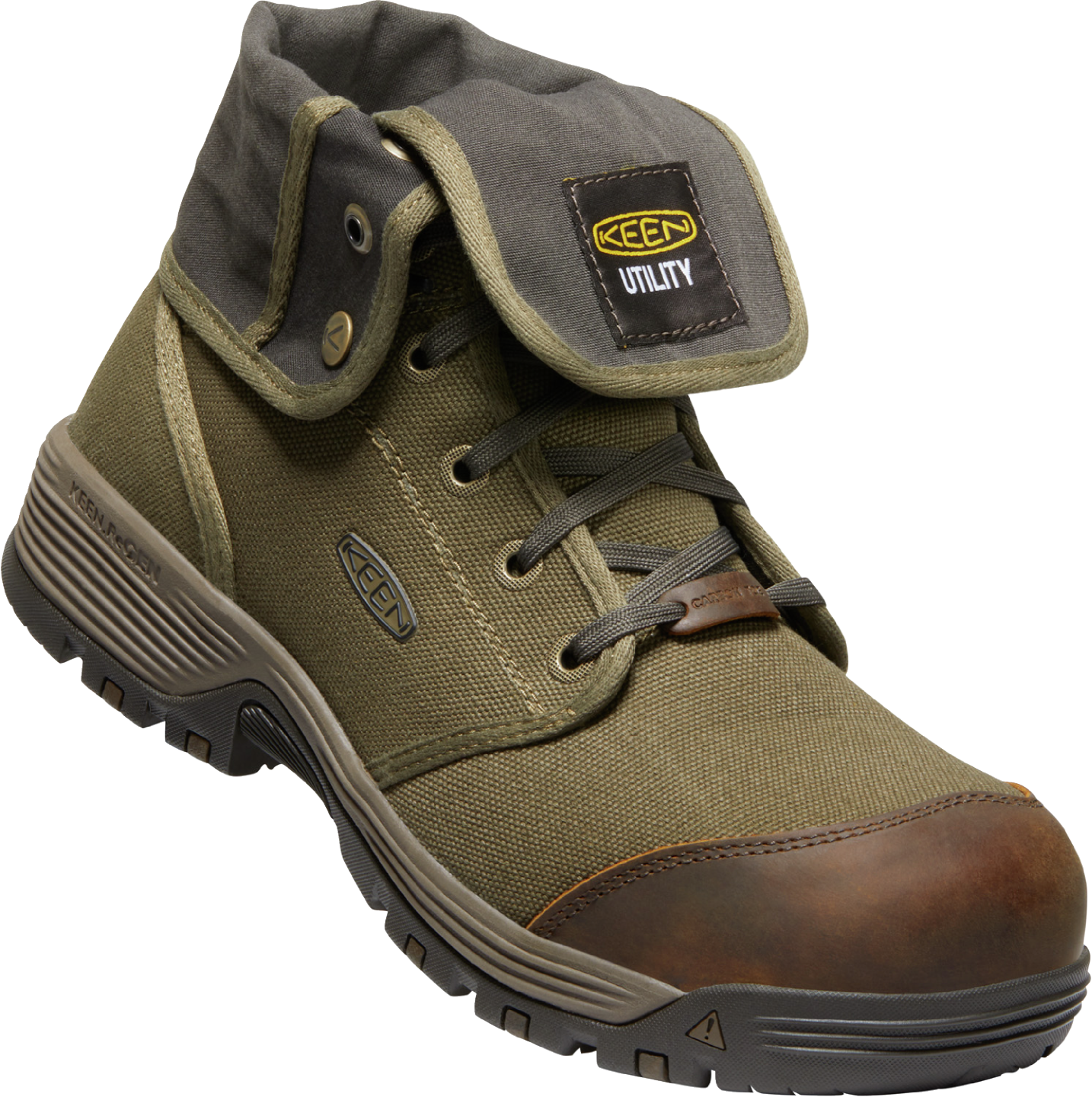 Keen CSA Roswell 8 in./6 in. Canvas Fold-Down Collar Light-Duty Safety Boots