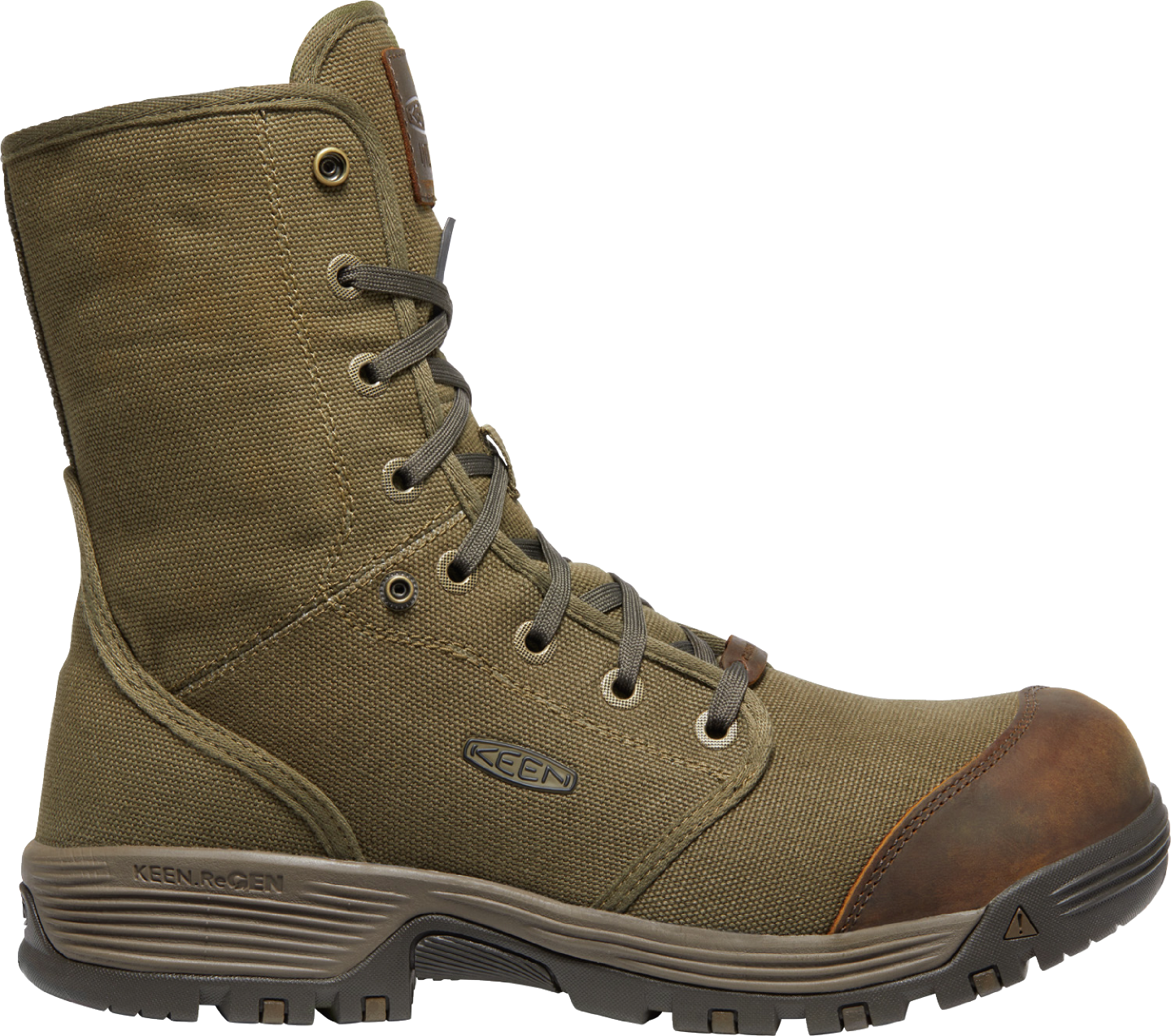 Keen CSA Roswell 8 in./6 in. Canvas Fold-Down Collar Light-Duty Safety Boots