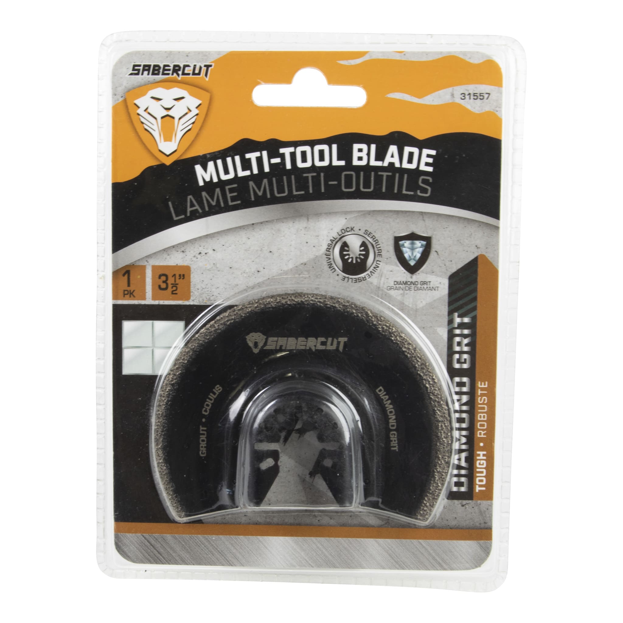 Sabercut 3-1/2in Multi-Tool Diamond Grit Seg Grout Blade