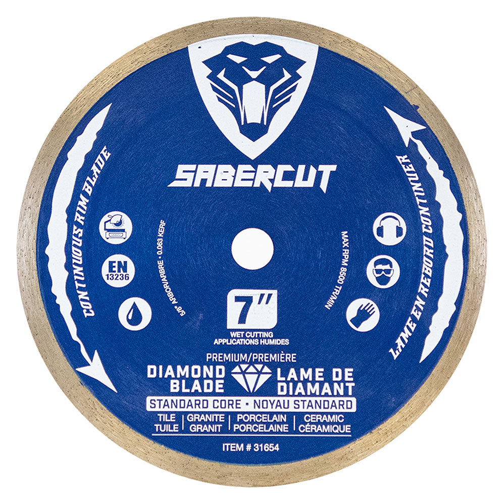SABERCUT 7 in.  Tile Porcelain and Granite Continuous Diamond Blade