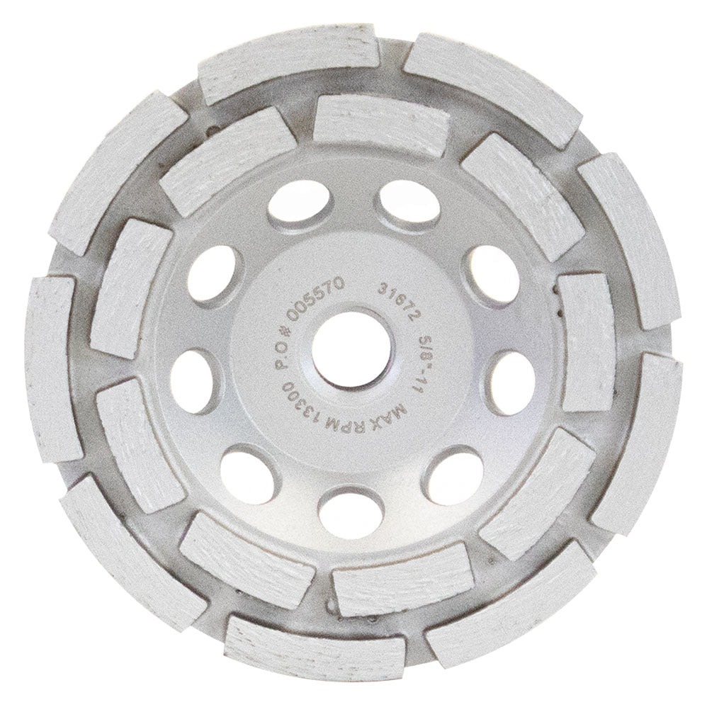 SABERCUT 4-1/2 in. Double Row Diamond Cup Wheel with Spacer Nut