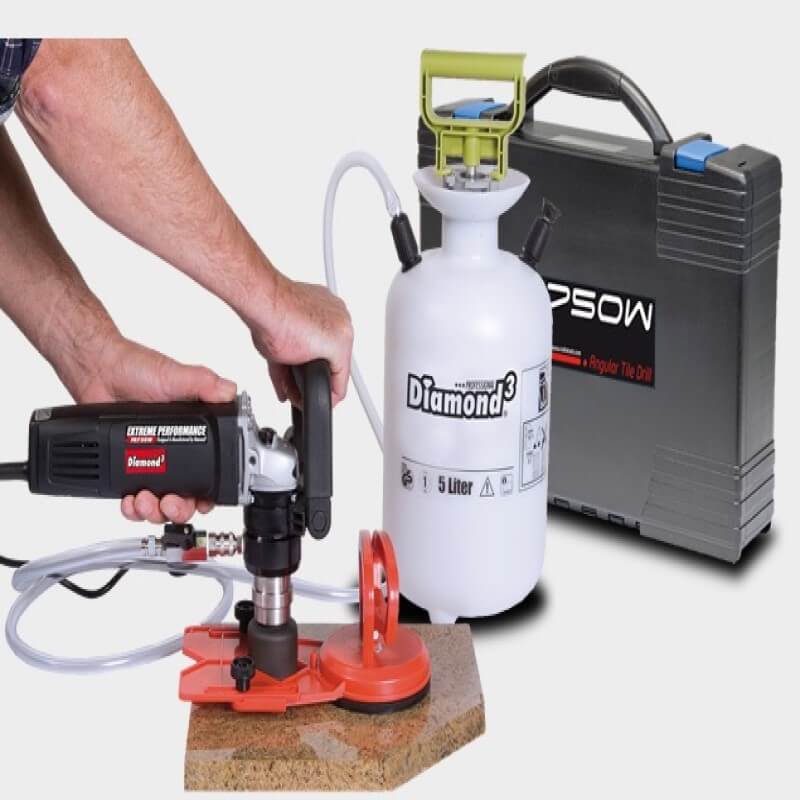B+BTec FB750W Diamond3 Tile & Stone Drill System (Bits sold seperately)