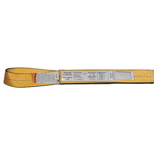 Ben-Mor EE2-903Y20T3 3 in. x 20 ft. 2-Ply Type 3 Synthetic Web Sling