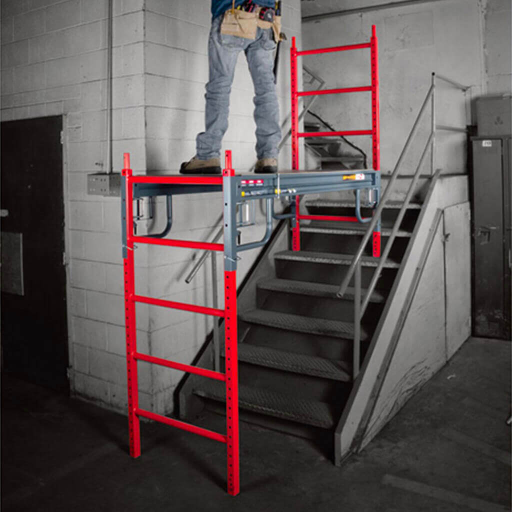 ScaffoldMart, 6ft. Reversible Baker Scaffold, Capacity 1000 lb, Frame  Material Steel, Max. Platform Height 6 ft, Model# MFSET6R23