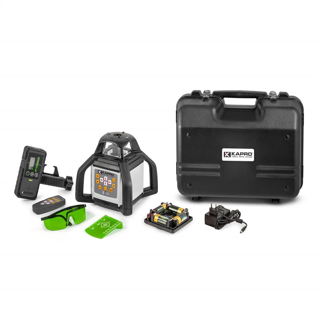 Kapro 8991G PROLASER Green Beam Self-Leveling 360-Degree Rotating Plumb Dots Laser Level