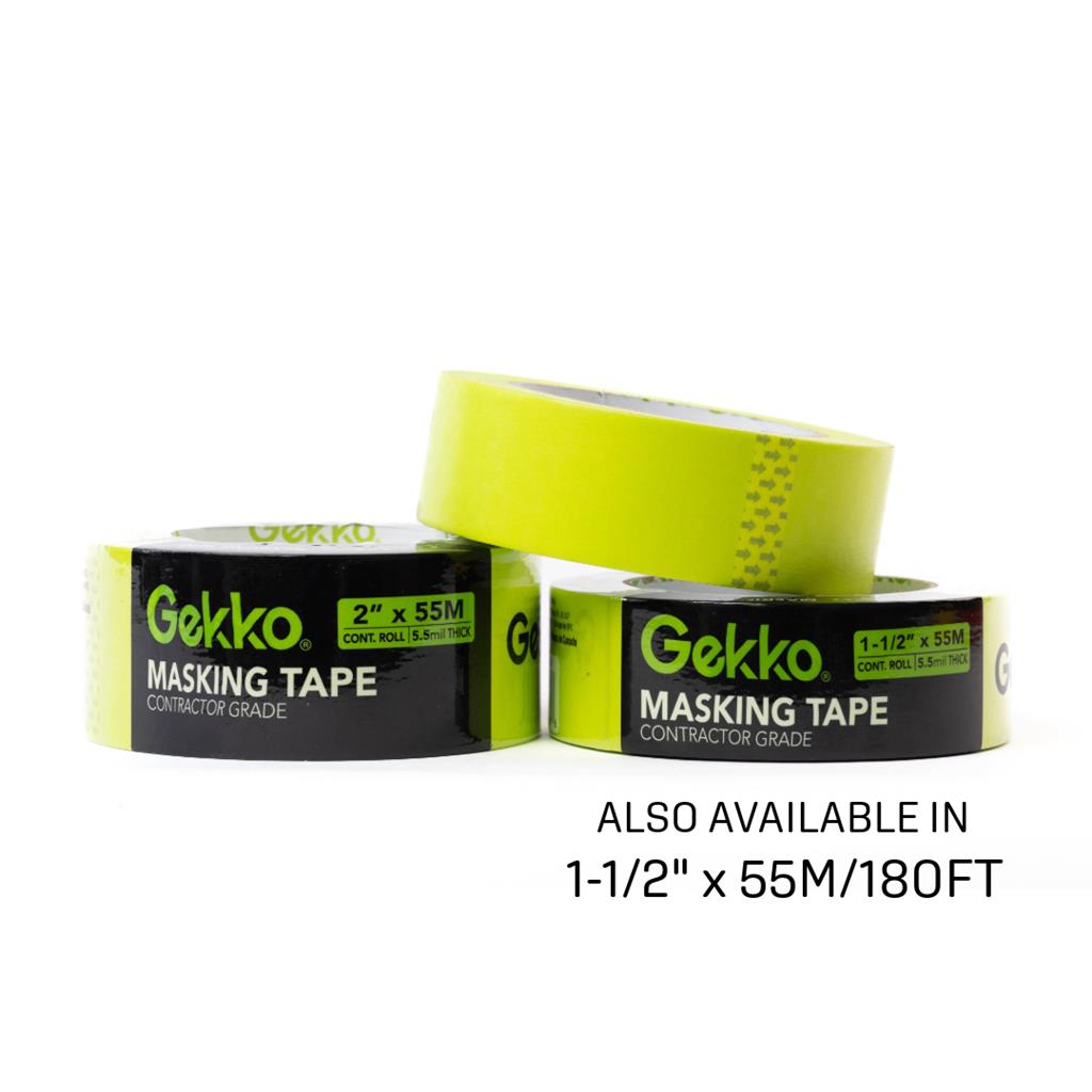 GEKKO 2 in. x 180 ft. UV Green Masking Painter's Tape