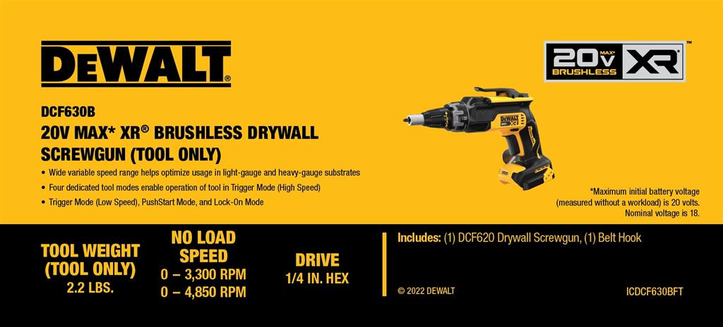 Dewalt drywall screw online gun bare