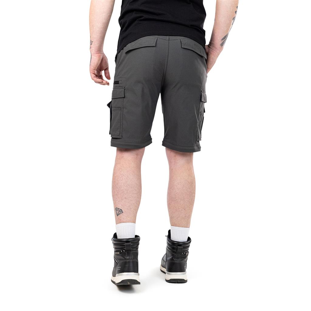 DuraDrive ELEVATE convertible cargo pants with FLEX PRO elastic waistband and zip-off leg panels.