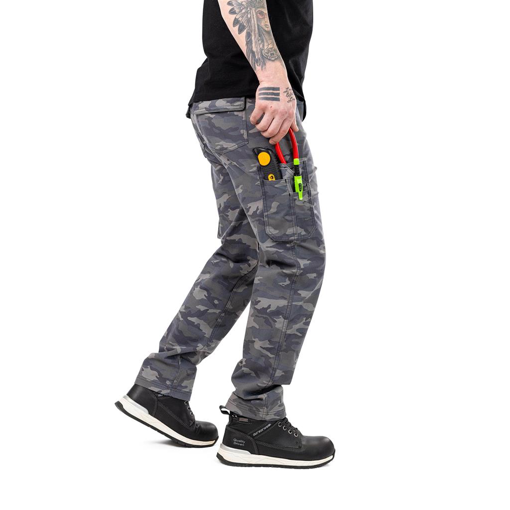 DuraDrive CONCRETE ripstop cargo pants with FLEX PRO elastic waistband 