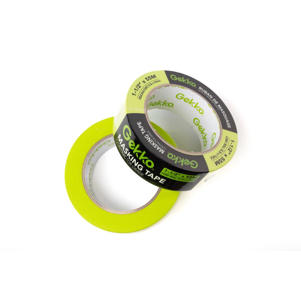 GEKKO 1-1/2 in. x 180 ft. UV Green Masking Painter's Tape