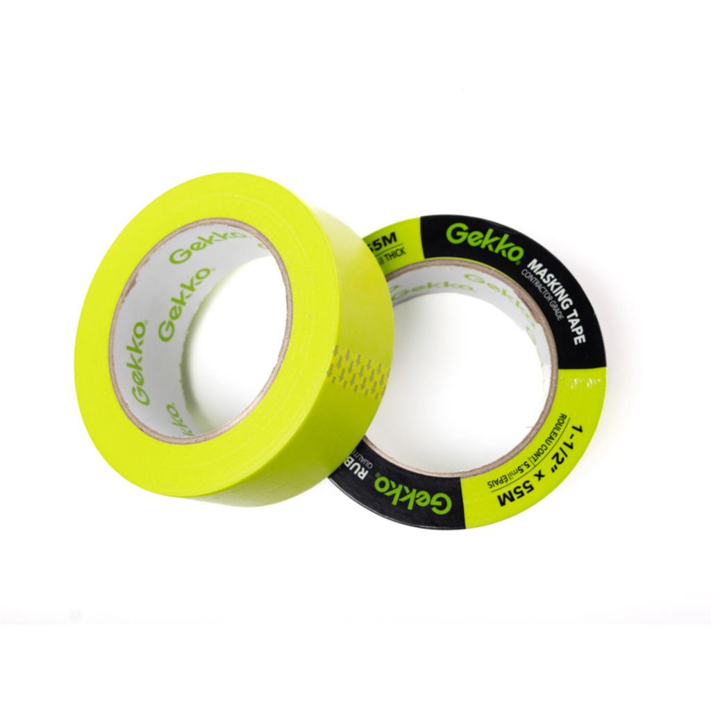 GEKKO 1-1/2 in. x 180 ft. UV Green Masking Painter's Tape