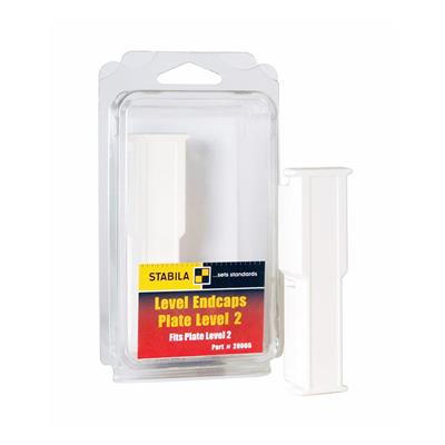 STABILA 20065 TYPE 196T Plate Level 2 End Caps for Type-80 Levels (2-Pack)