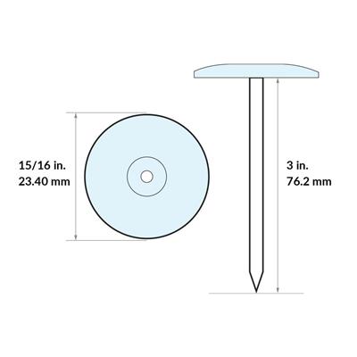 DuraDrive 3 in. Plastic Cap Ring Shank Nails (2,000-Box)