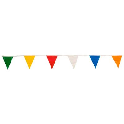 60 ft. Pennant Multi-Colour Safety Bump Line Flag