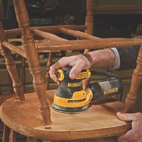 DEWALT DWE6421 3-Amp 5 in. Corded Single Speed Random Orbit Sander with Hook & Loop Pad