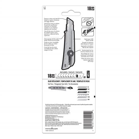 OLFA 5003 L-1 18mm Heavy-Duty Ratchet-Lock Utility Knife