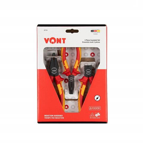 VONT Insulated Plier and Cutter 3-piece Set