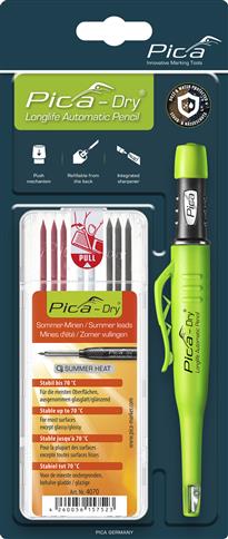 PICA Dry Longlife Automatic Pencil and Refill Bundle For Summer Heat