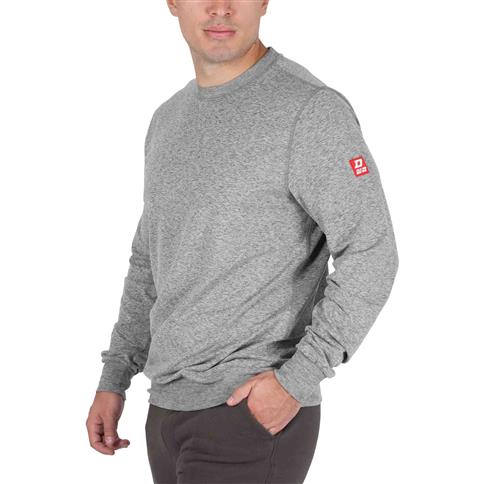 DuraDrive Red Label Men's UTOPIA Grey Heather Crew Neck 4-Way Stretch T-shirt