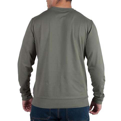 DuraDrive Red Label Men's UTOPIA Grey Heather Crew Neck 4-Way Stretch T-shirt