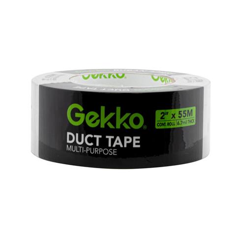 GEKKO 2 in. x 55m Silver Grey Duct Tape