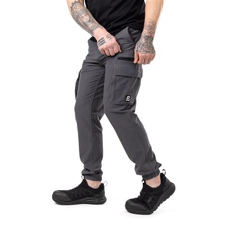 DuraDrive TRAVELLER cargo joggers with FLEX PRO elastic waistband and super stretchy comfort fabric. 