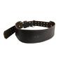 BOSSA 3 in. Dark Brown 2-Prong Top Grain Leather Wide Support Work Belt